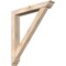 Ekena Millwork Traditional Traditional Smooth Bracket w/ Offset Brace, Douglas Fir, 5 1/2"W x 36"D x 40"H BKT0604X36X40TRA01SDF - alternate 1